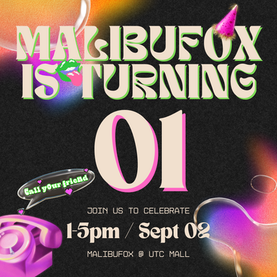 MALIBUFOX Boutique UTC 1 Year Anniversary Party!
