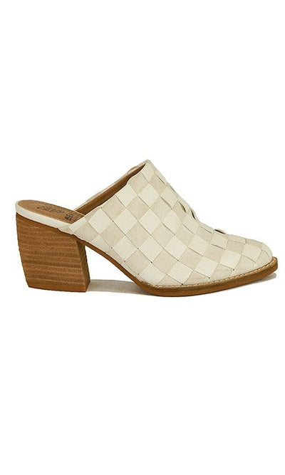 Angela Checkered Mules - Shoes