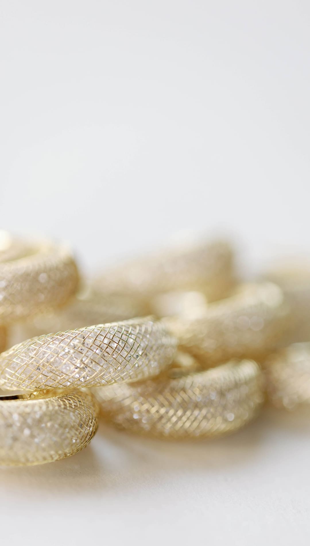 Gold Mesh Hoop Earrings - 260 Jewelry