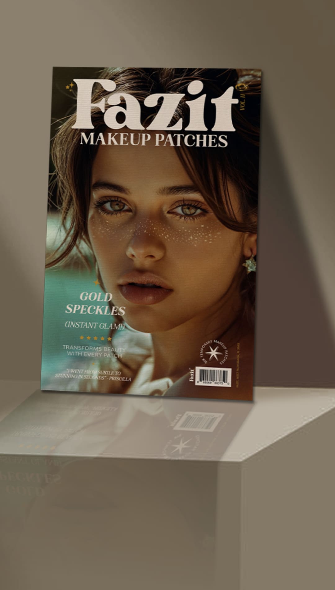 Cosmetic makeup patches magazine.