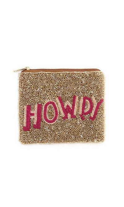 Howdy Beaded Coin Purse - Wallet
