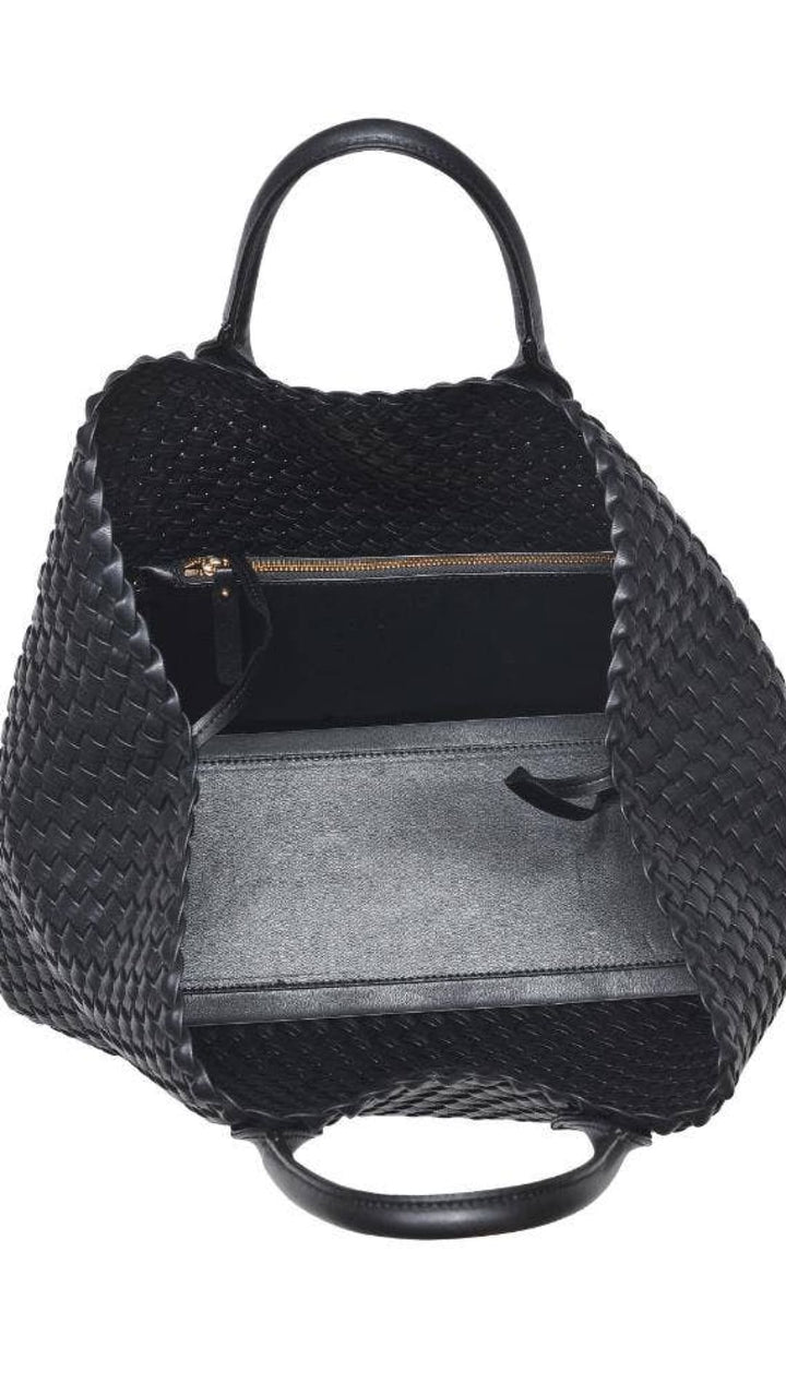 Ithaca Woven Vegan Leather Tote - 270 Handbags