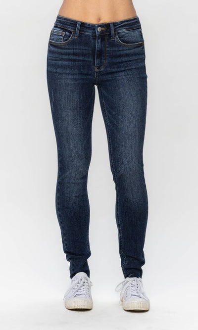 Kennidy Mid-Rise Skinny Jeans - Denim