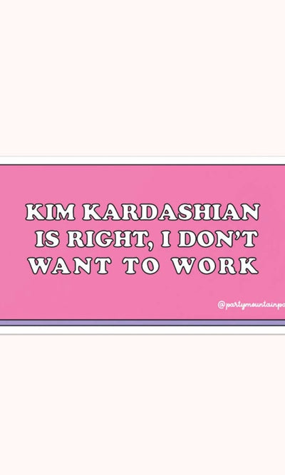 Kim K Work Sticker - 310 Home/Gift