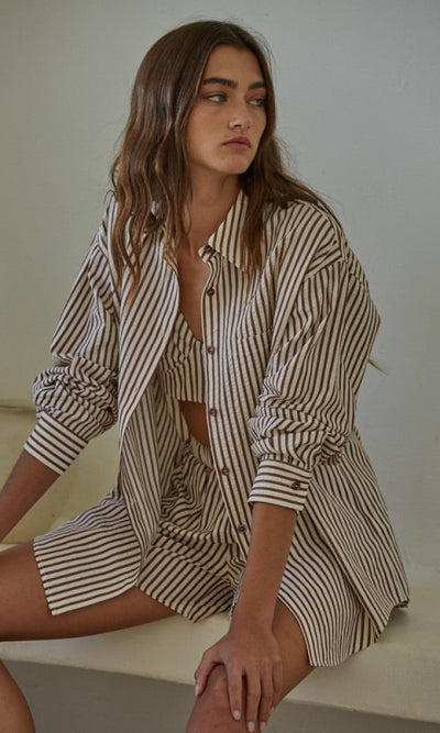 Le Femme Striped Shirt - 110 Long Sleeve