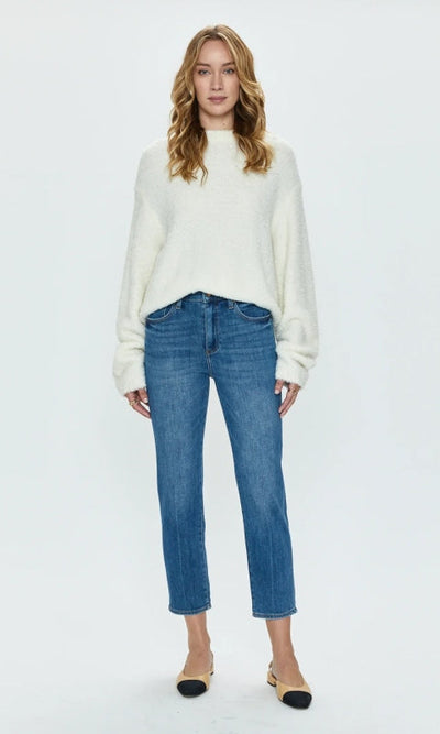 Monroe Crop Denim Jeans - Denim