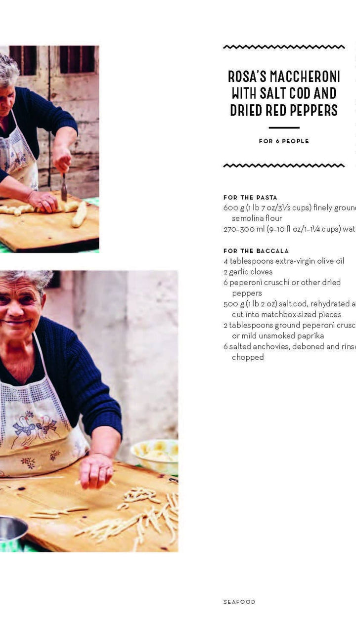 Wooden cutting board with green and white checkered cloth underneath.