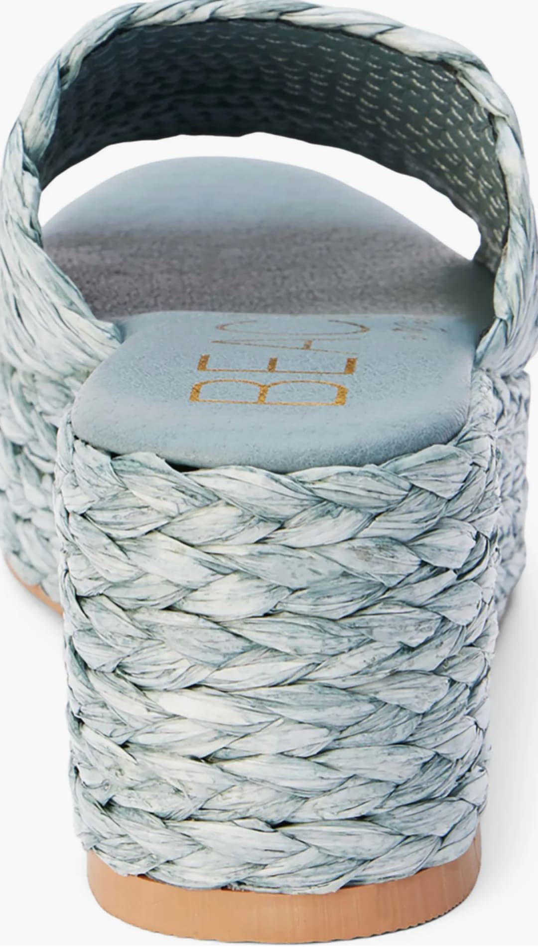 Woven platform sandal.