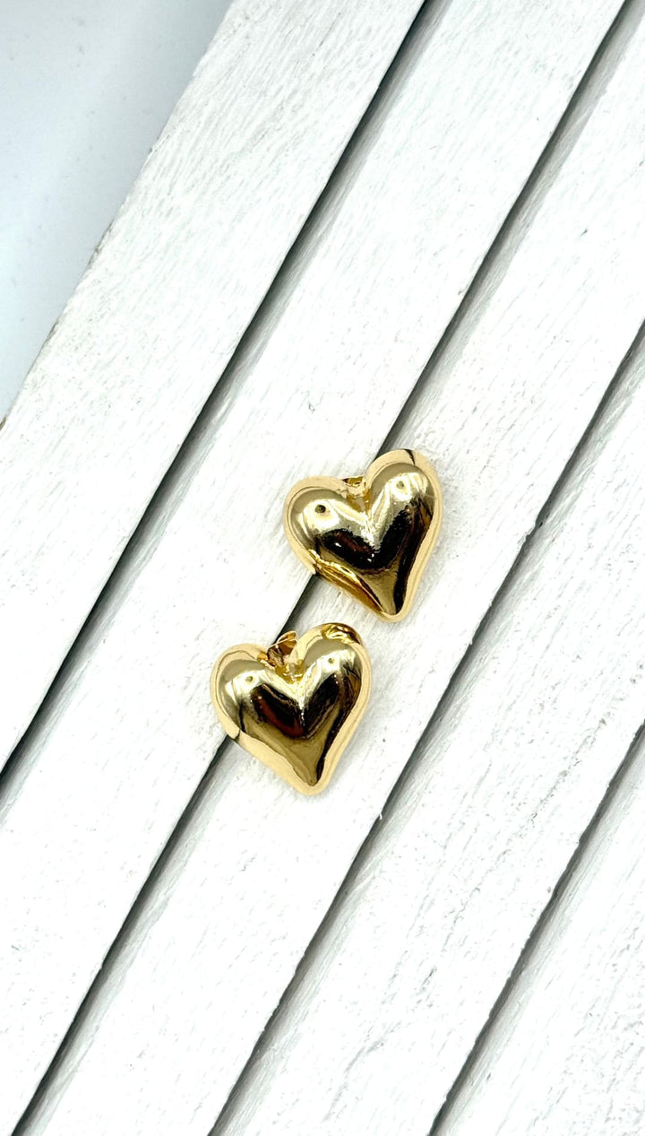 Puff Heart Earrings - 260 Jewelry