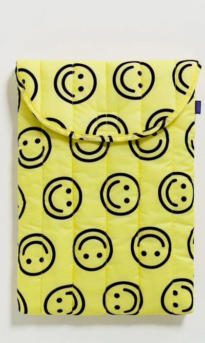 Puffy Laptop Sleeve 16 - Yellow Happy - ACC