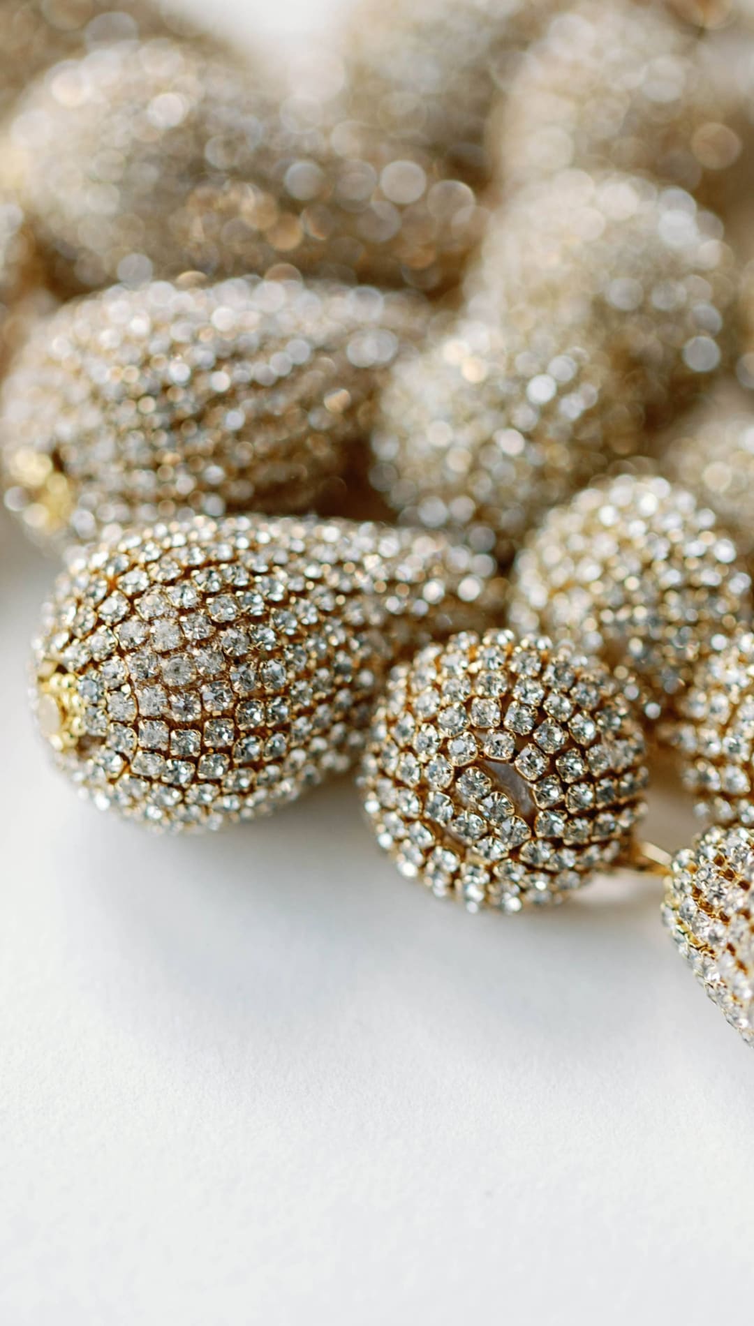 Rhinestone Wrapped Lido Drop Holiday Statement Earrings - 260 Jewelry