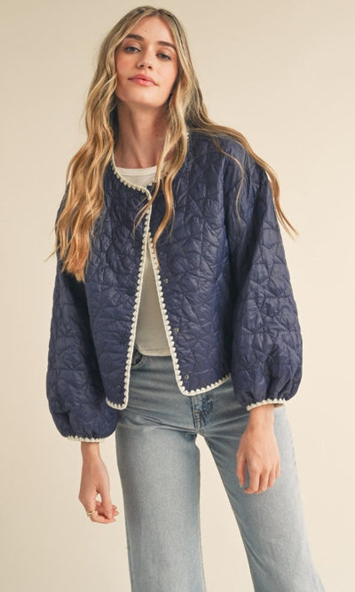 Starry Nights Quilted Jacket - Coats & Jackets
