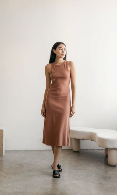 The Ivette Dress - Brick - Dress