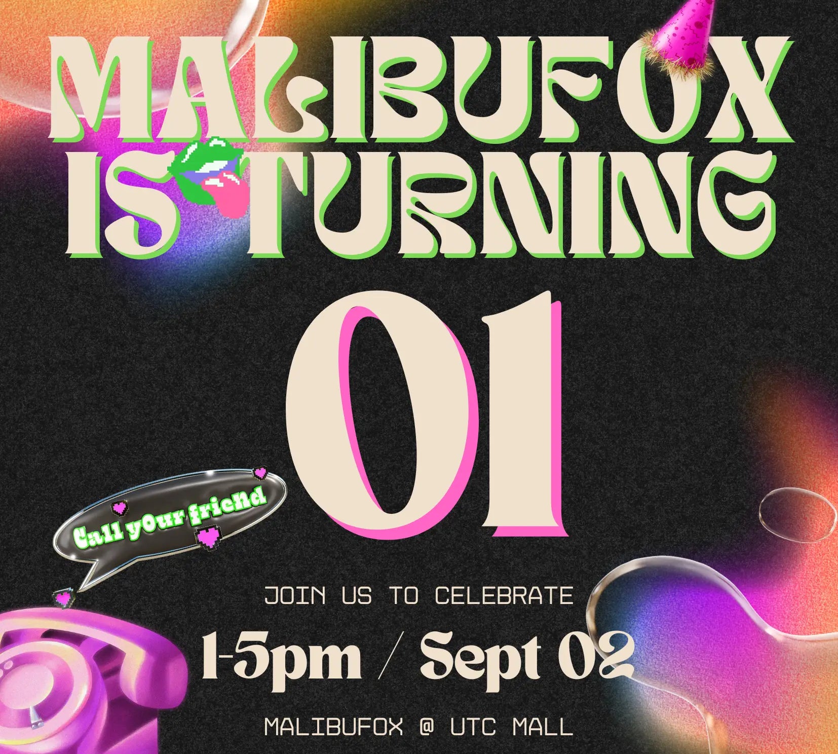 MALIBUFOX Boutique UTC 1 Year Anniversary Party!