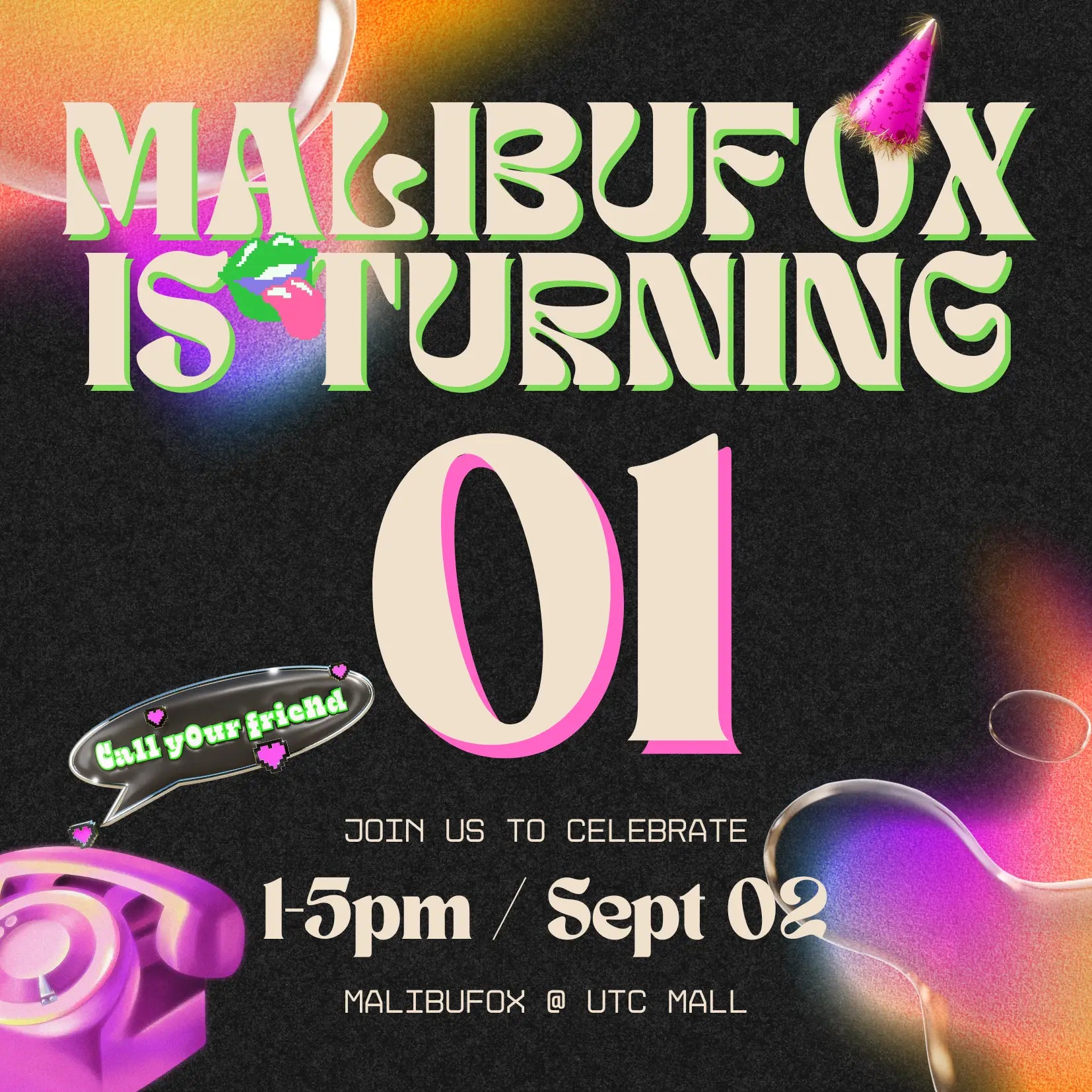 MALIBUFOX Boutique UTC 1 Year Anniversary Party!