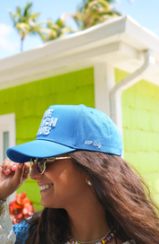 The Beach Club - Royal Blue Canvas Trucker Hat