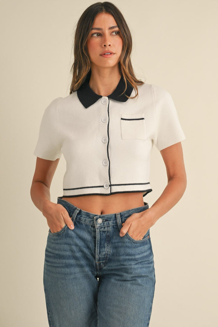 Blaire Collared Knit Shirt