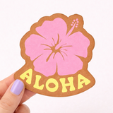 Aloha Hibiscus Sticker