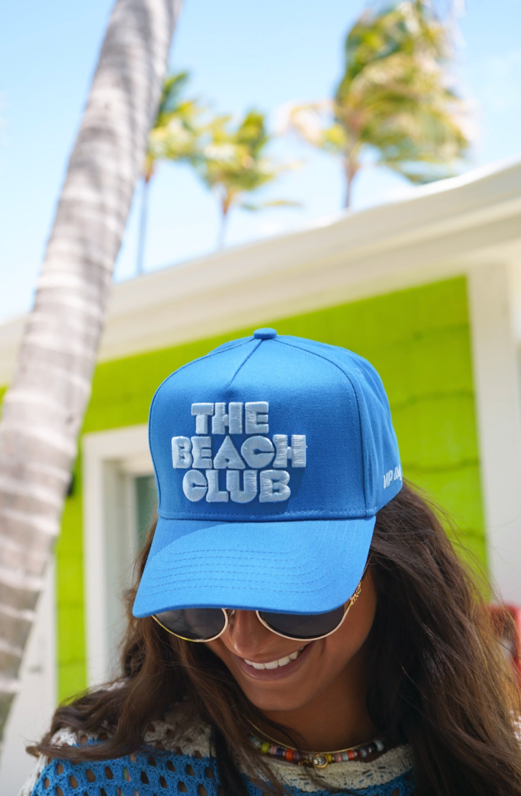 The Beach Club - Royal Blue Canvas Trucker Hat