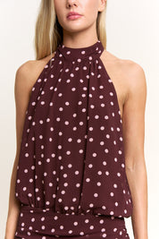Isla Bonita Polka Dot Romper