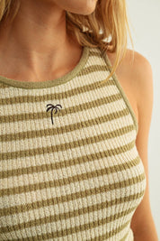 Under The Palm Stripe Tank