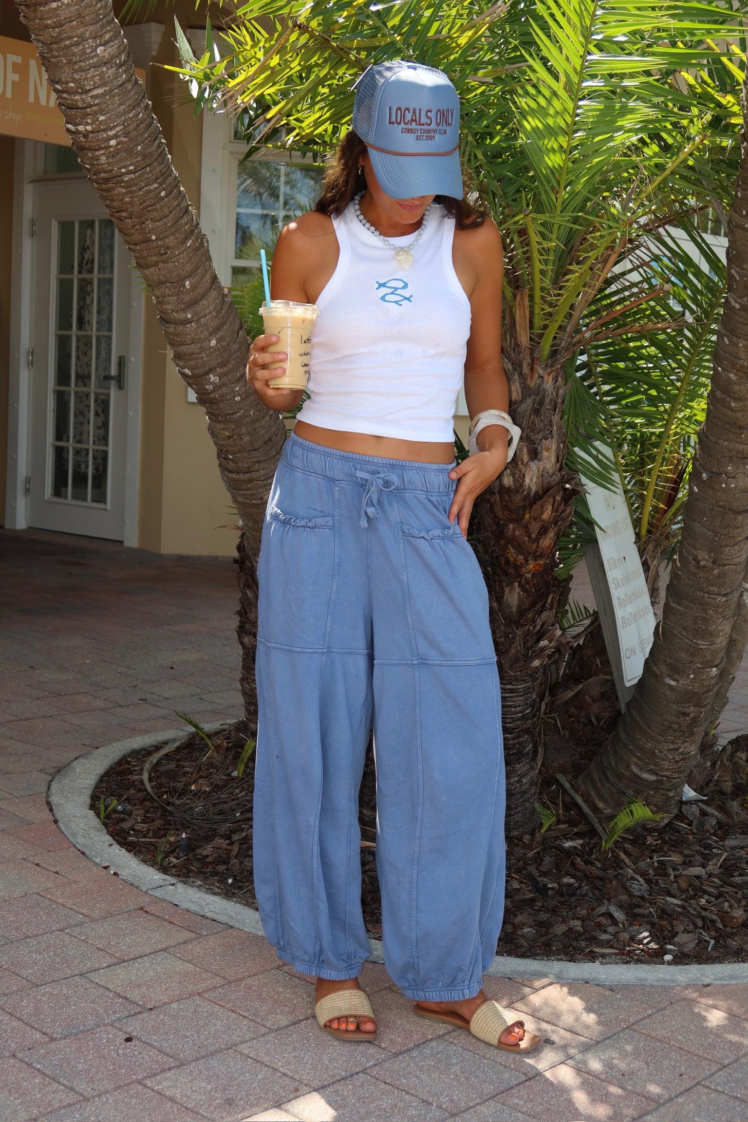 Sol Cotton Sweatpants - Oceane