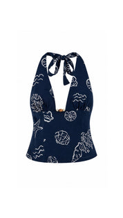 Ibiza Coastal Halter Top