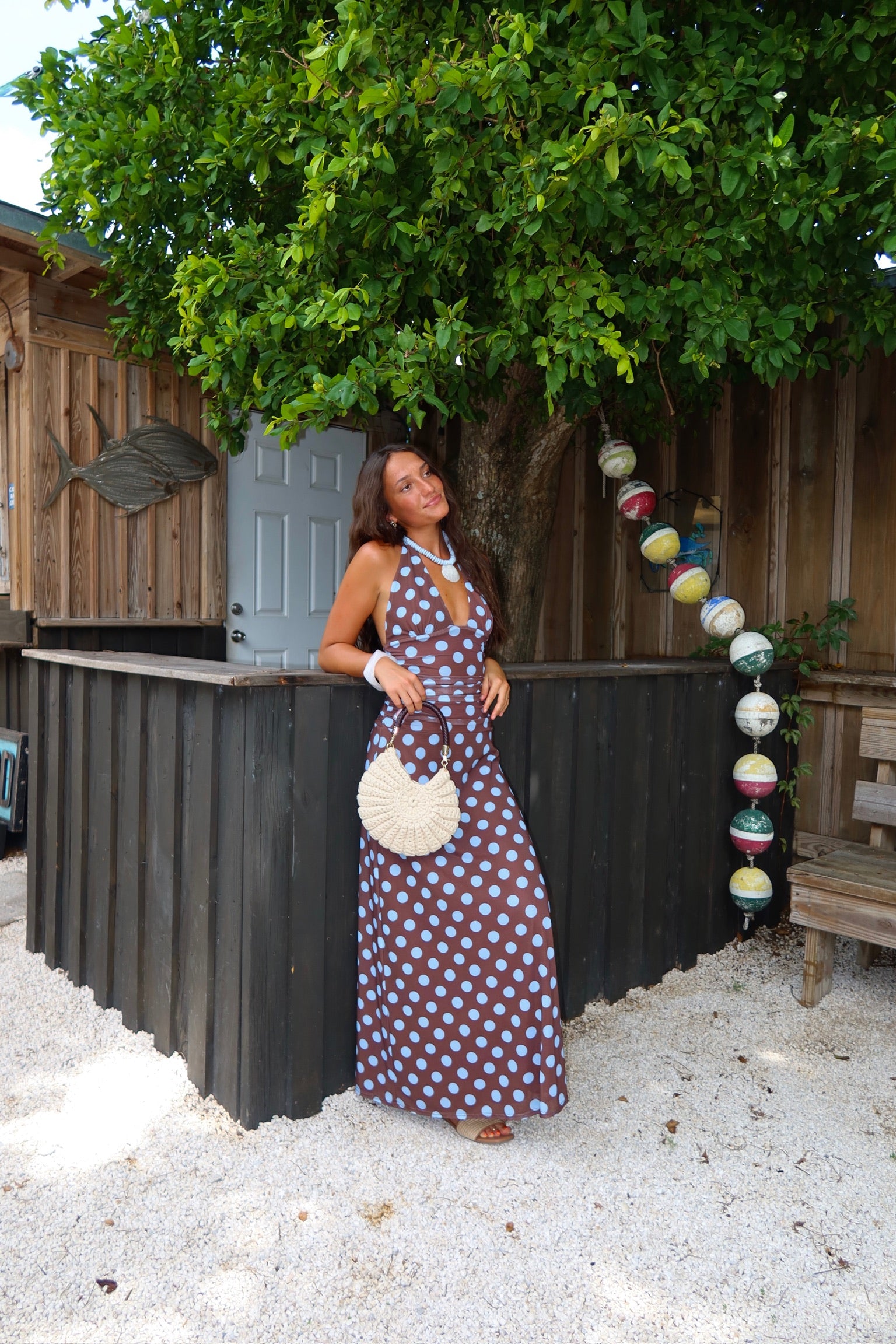 Off The Coast Halter Dress