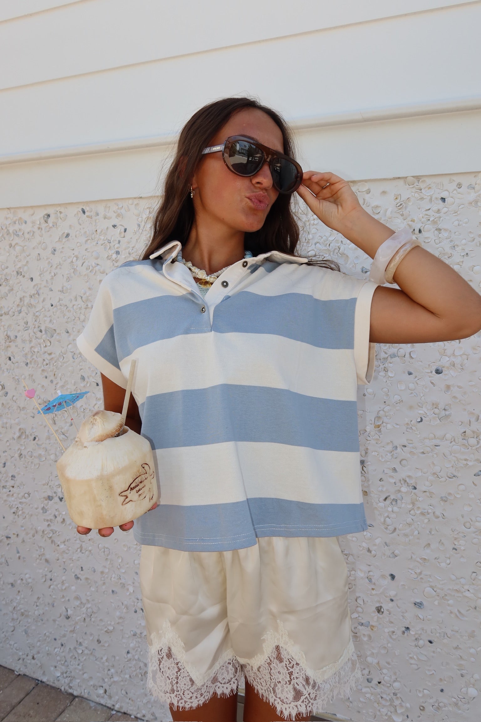 Beach Club Stripe Top
