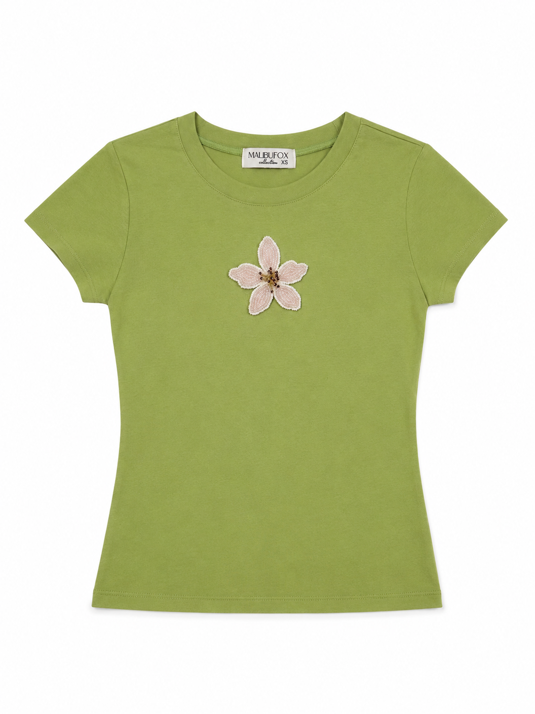 Lily Flower Beaded Tee
