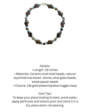Capri Shell Necklace - Brown