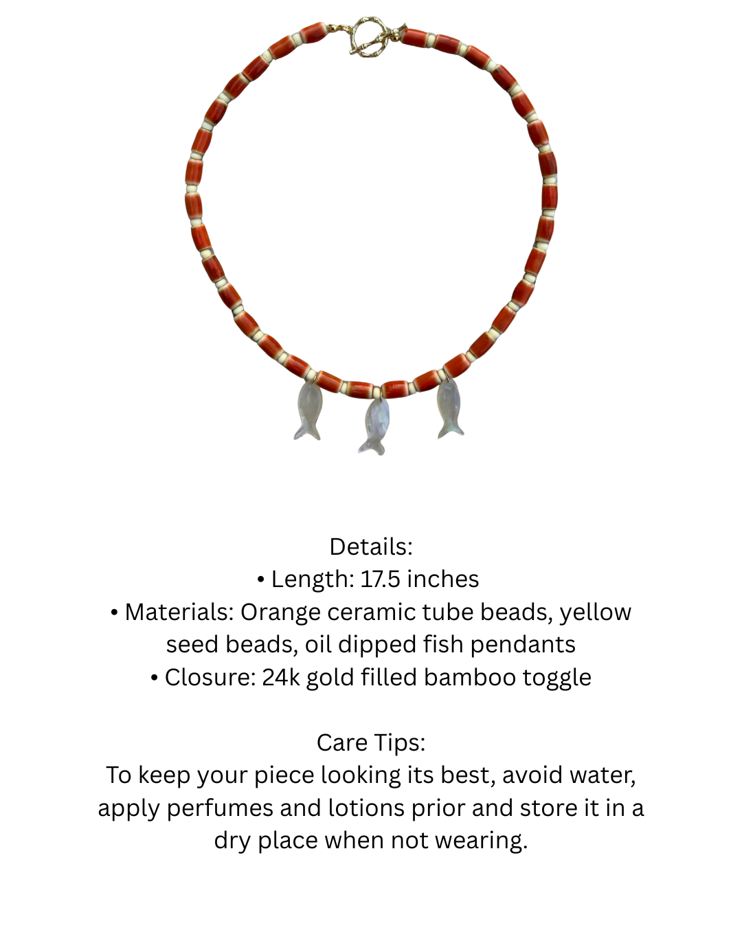 Sardinia Beaded Necklace