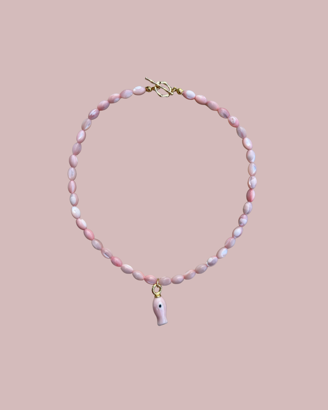 Cassis Pendant Necklace - Pink