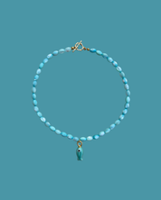Cassis Pendant Necklace - Blue