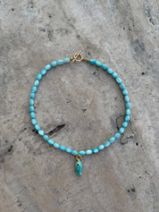 Cassis Pendant Necklace - Blue