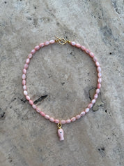 Cassis Pendant Necklace - Pink