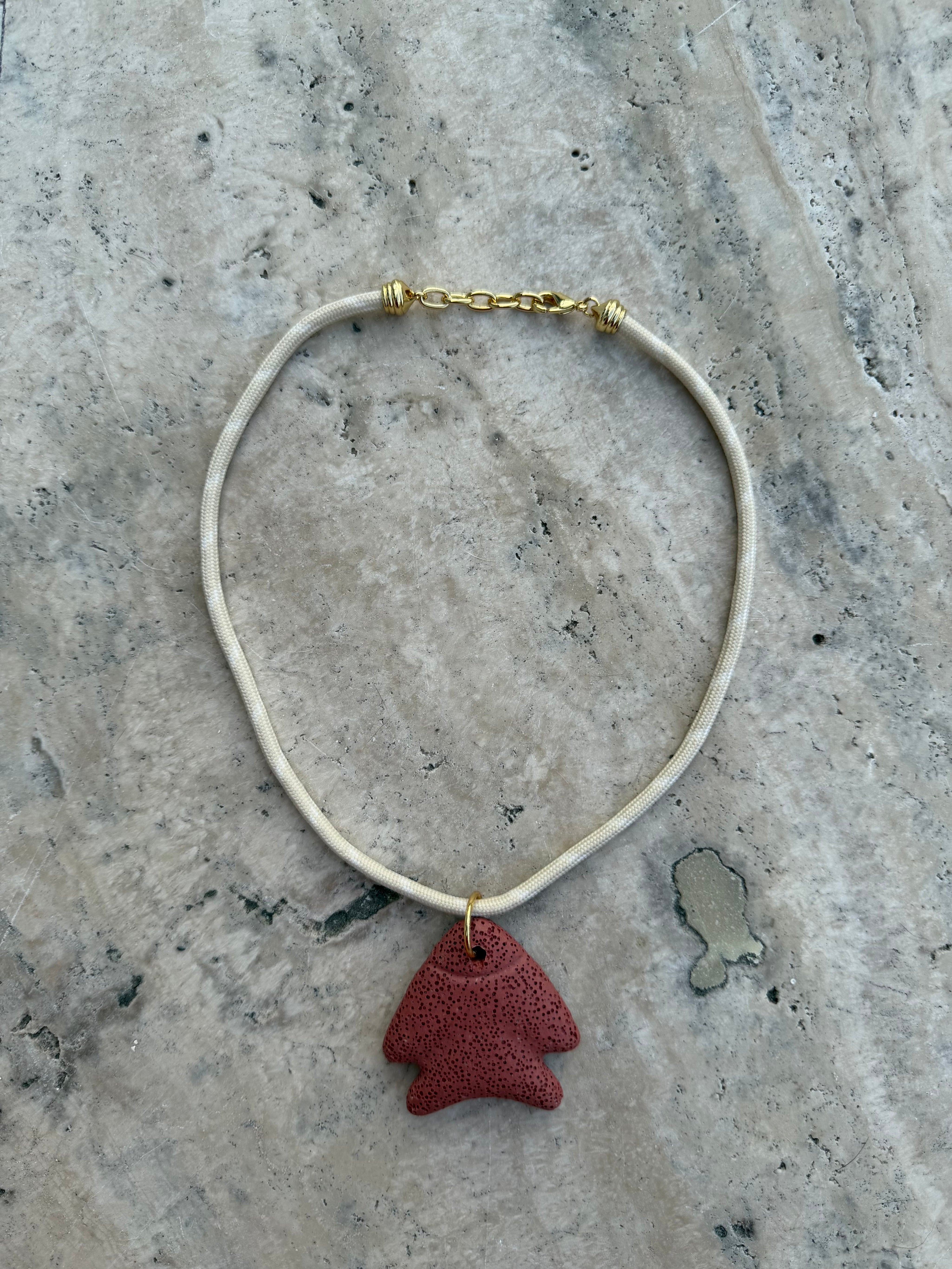 Portofino Lava Fish Necklace