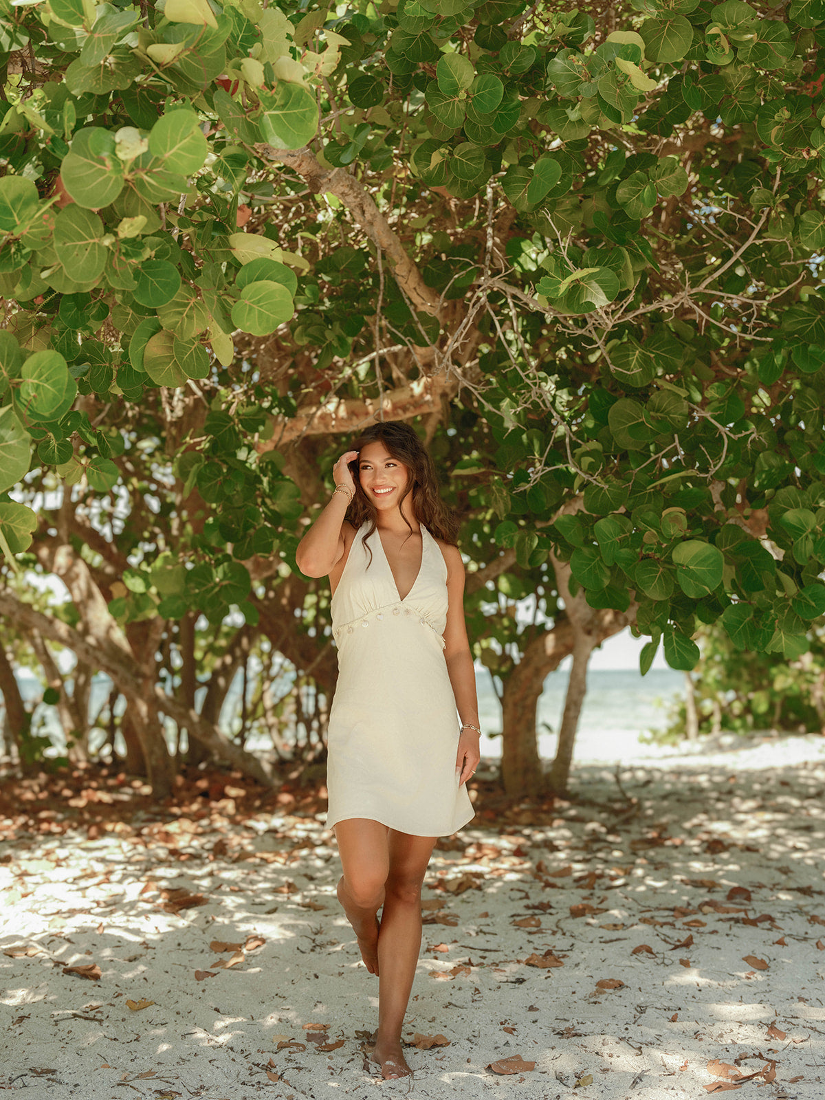 Soleil Charm Halter Dress
