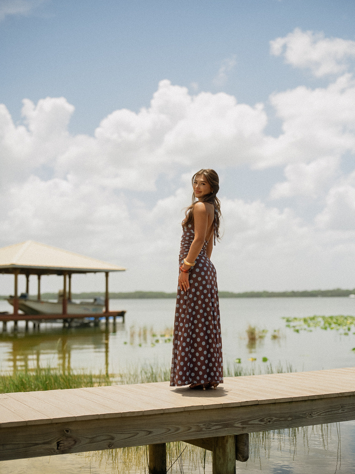 Off The Coast Halter Dress