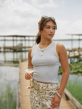 Limoncello Lace Trim Tank