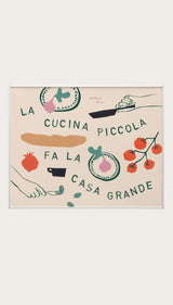 A Small Kitchen Makes a Big Home Art Print