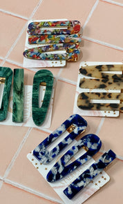 Acrylic Hair Clip Trio Set - ACC