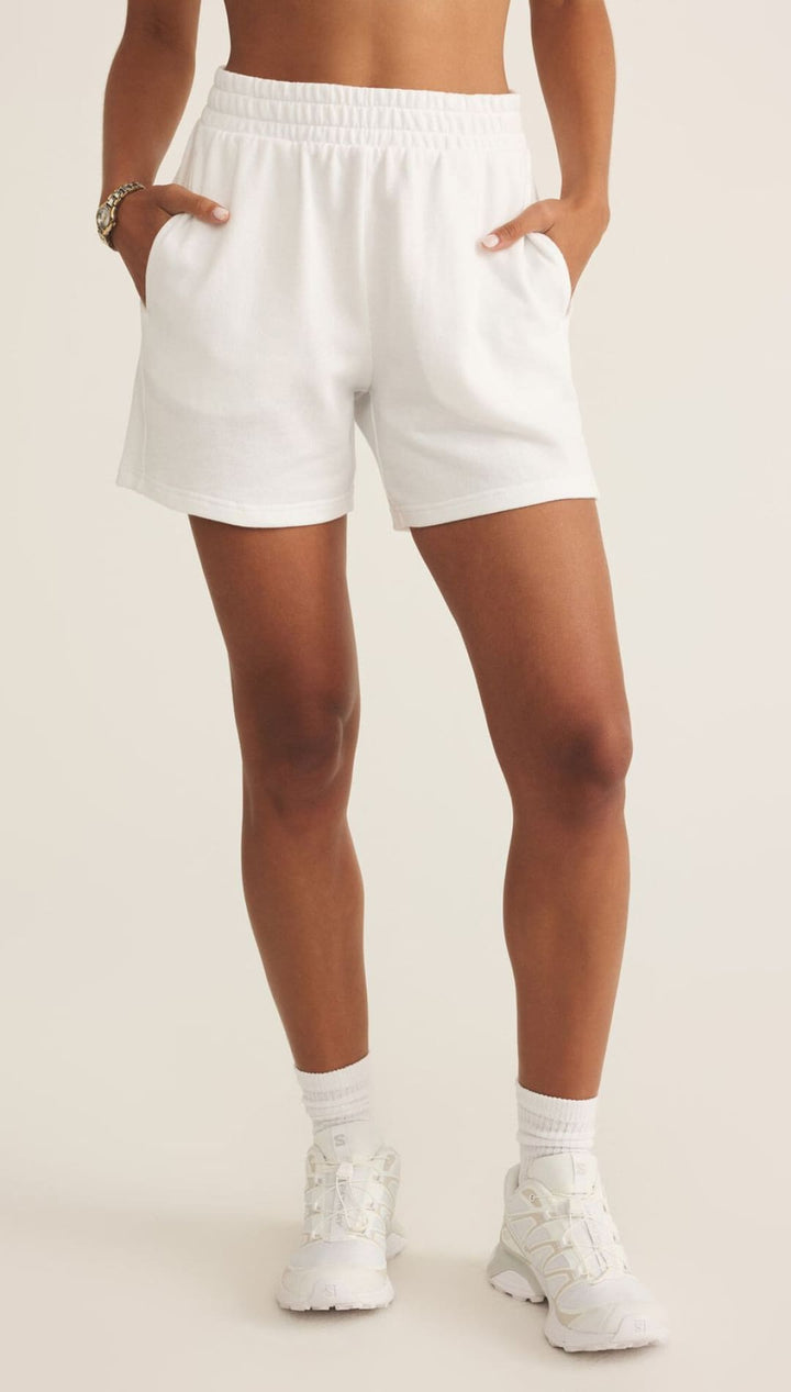 White athletic shorts.