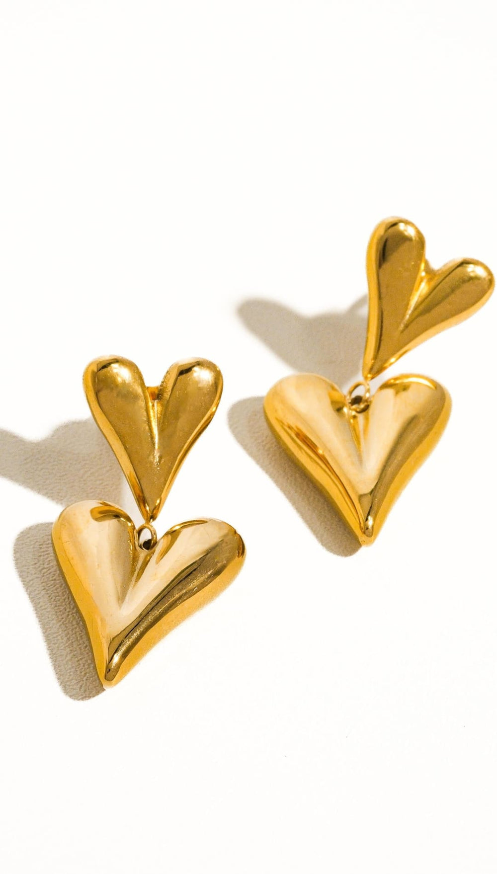 Adeline Heart Earrings 18K GP/SS - 260 Jewelry