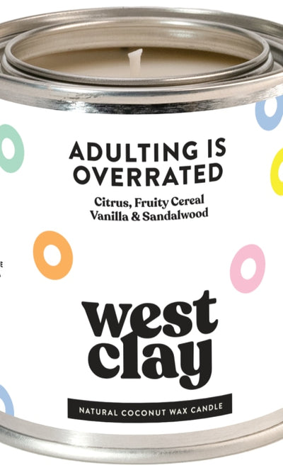Adulting is Overrated Candle | Fruity Cereal - GIFT
