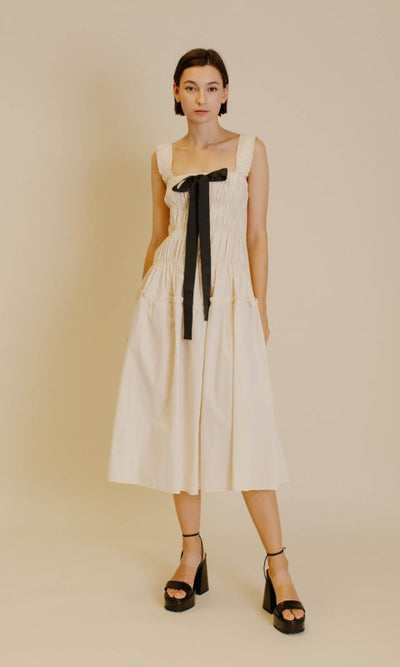 Alexi Bow Midi Dress - Dress