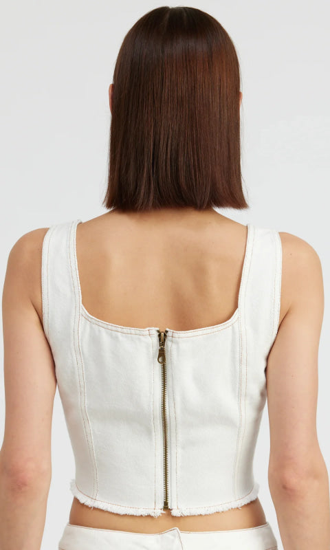 Anika Asymmetrical Corset Top - 120 Sleeveless