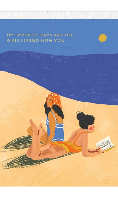 Beach Girls - Love + Friendship Card - with cello sleeve - GIFT