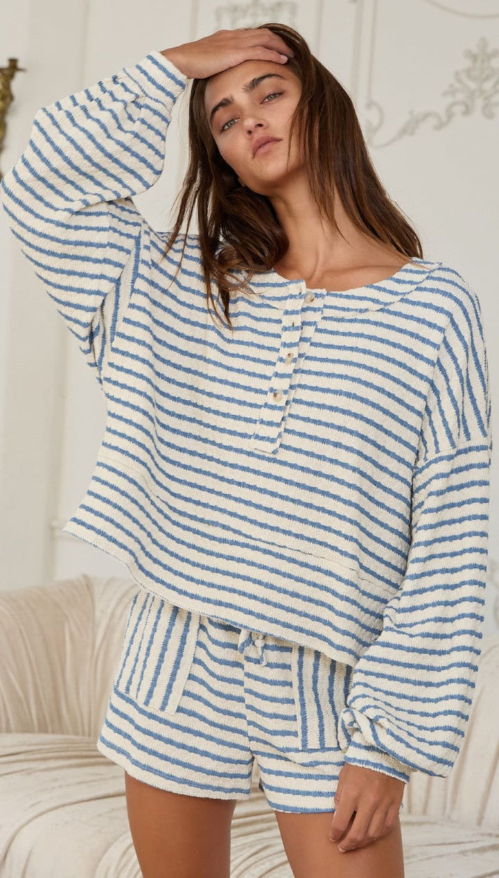 Becca Stripe Pullover - 240 Intimates/Lounge