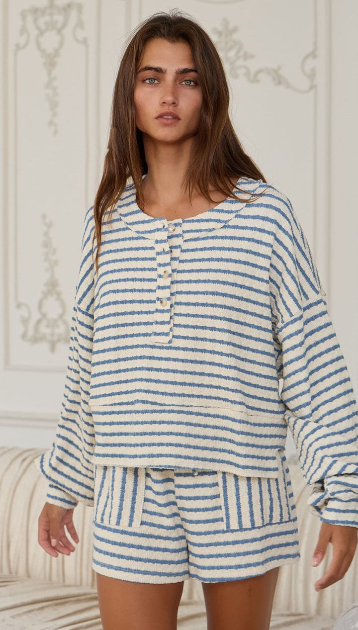 Becca Stripe Pullover - 240 Intimates/Lounge